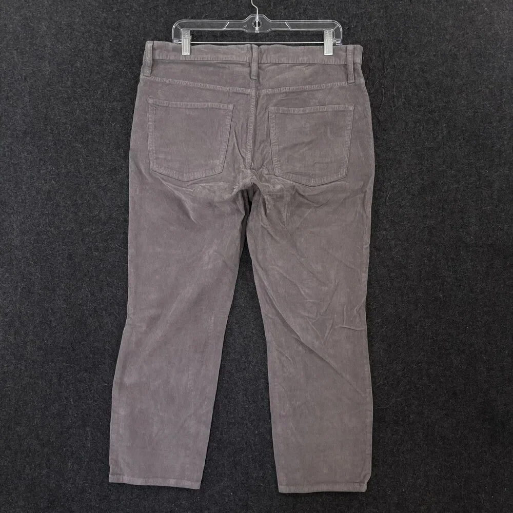 J Crew Pants Womens 32p Gray Corduroy Vintage Slim Fit Straight 5 Pocket Chino